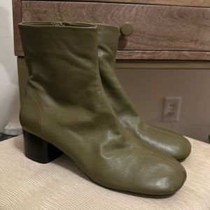 Zara Leather Boots Size 39